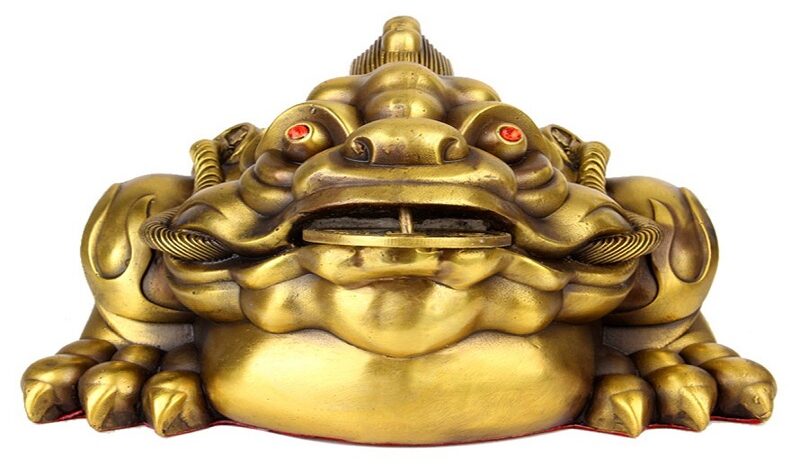 Vật phẩm phong thủy cho người mệnh Mộc phát tài phát lộc 3 Vật phẩm phong thủy cóc 3 chân