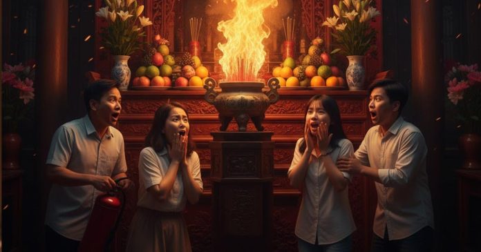 Cháy bát hương đánh con gì? Cháy bát nhang là điềm gì?