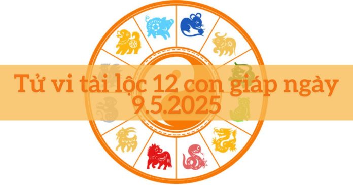 Tử vi hàng ngày mệnh tài lộc 12 con giáp trong ngày 9/5/2025 Tử vi hàng ngày mệnh tài lộc 12 con giáp trong ngày 9/5/2025