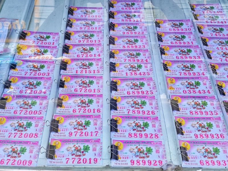 đổi vé số trúng ở Phú Yên 3