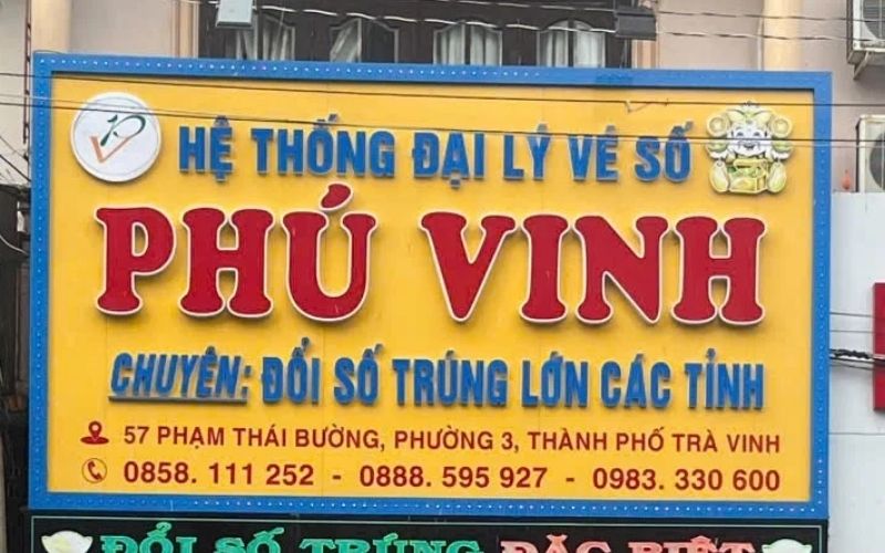 Đổi vé số trúng ở Trà Vinh