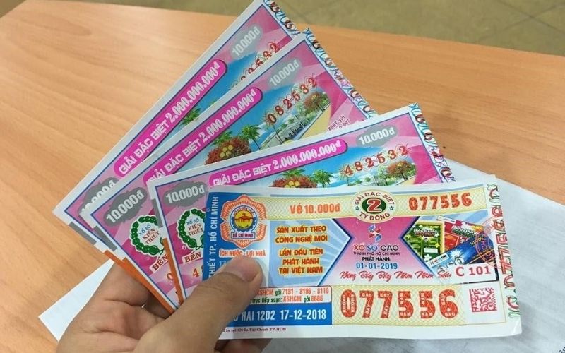 Đổi vé số trúng ở Trà Vinh