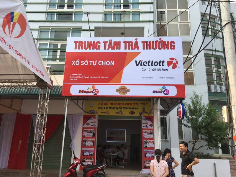 Đại lý vé số Hoà Bình Vietlott