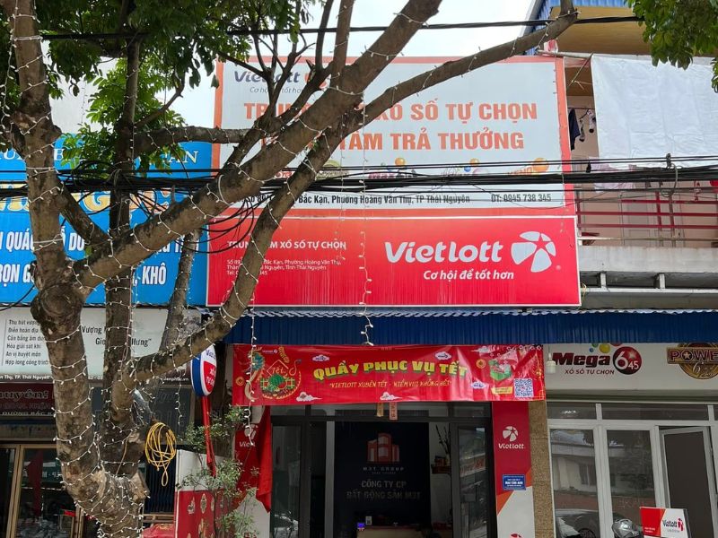 Đại lý vé số Thái Nguyên Vietlott