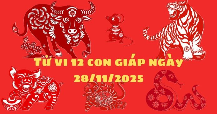 Xem tử vi 12 con giáp ngày 28/11/2025, dự đoán tài lộc