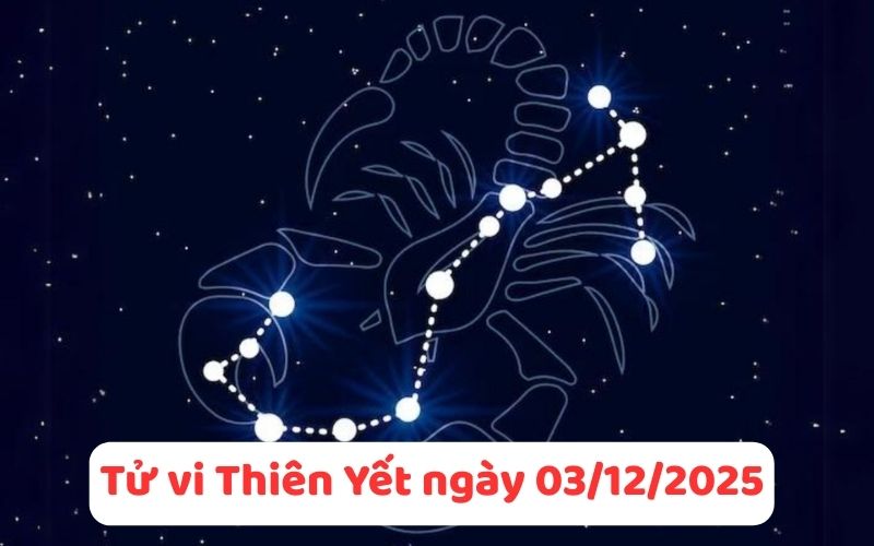 Tử vi 12 cung hoàng đạo ngày 03/12/2025.