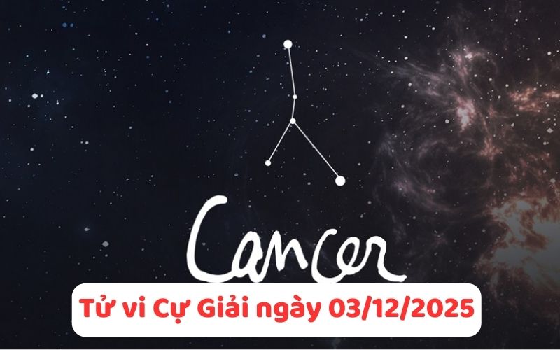 Tử vi 12 cung hoàng đạo ngày 03/12/2025.
