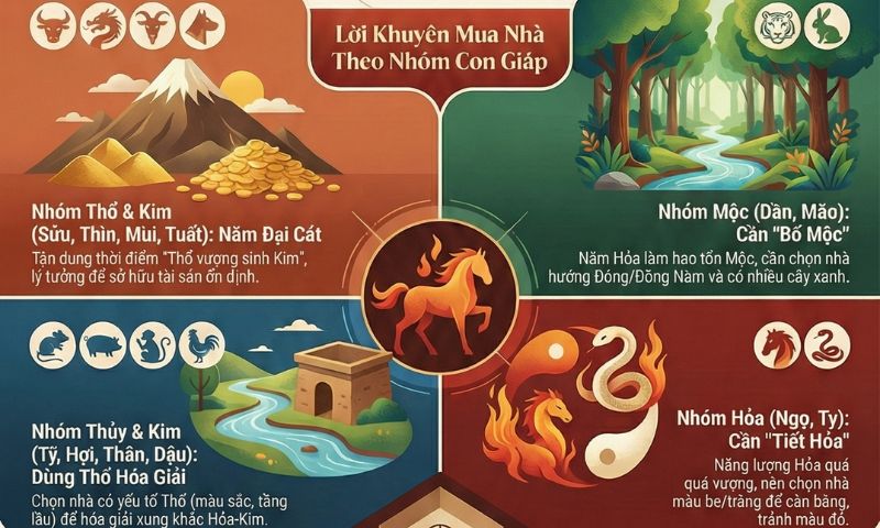 Con giáp nào kỵ đầu tư nhà đất trong năm Bính Ngọ 2026? 3 Năm Bính Ngọ 2026 đầu tư theo con giáp